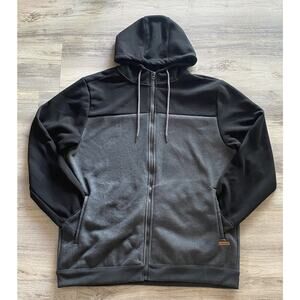 VOYAGER MEN'S FULL ZIP HOODIE HEAVYWEIGHT JACKET (BLACK, XL)